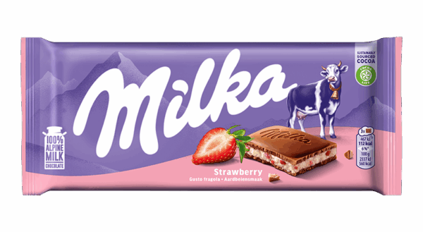 Milka Strawberry 100gm x 22
