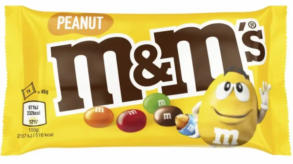 M&M’s Peanut Milk Chocolate 45g – Box of 24
