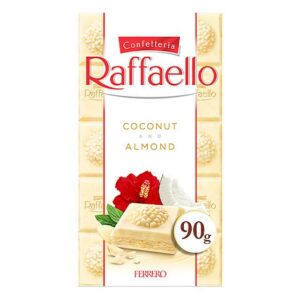 Raffaello Tafel White Chocolate Coconut Almond 90g – Pack of 8