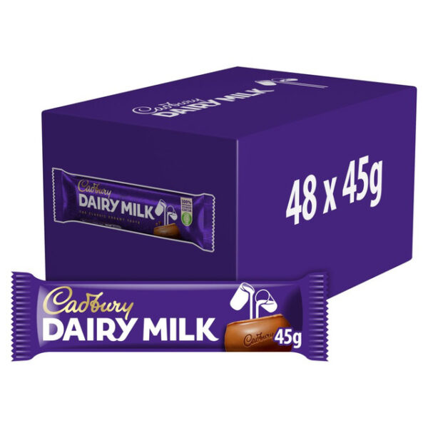 Dairy Milk Chocolate Bar 45g x 48