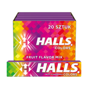Halls Colors Cukierki 33.5g Display x20.
