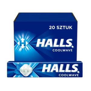 Halls Coolwave Cukierki 33.5g Display x20
