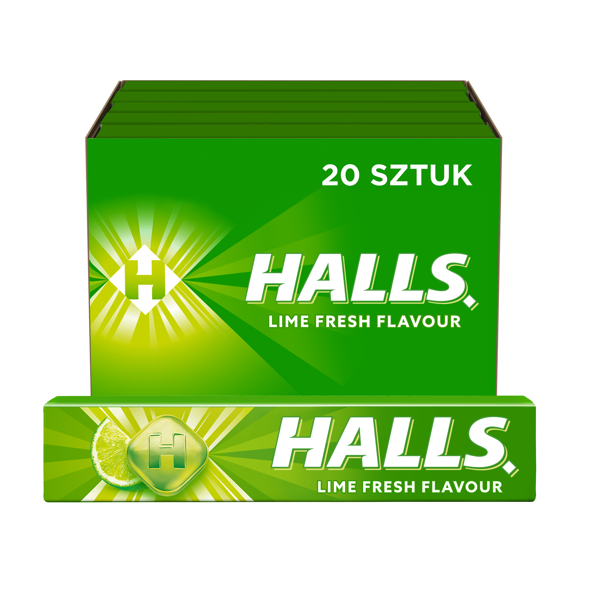 Halls Lime Fresh Cukierki 33,5 g x20