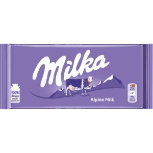 Milka Alpine Milk Chocolate 100g – Box of 27