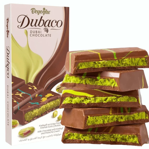 Beyoglu | Dubaco Crispy Kadayif Dubai Milk Chocolate - 200g x10