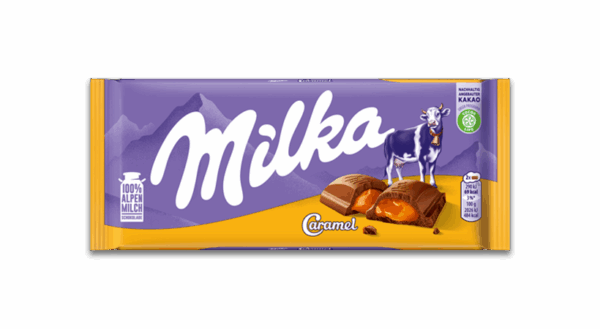 Milka Caramel 100gm x 23