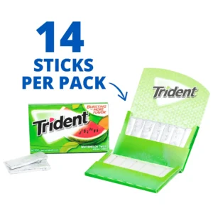 Trident Watermelon Twist Gum, 12 Packs