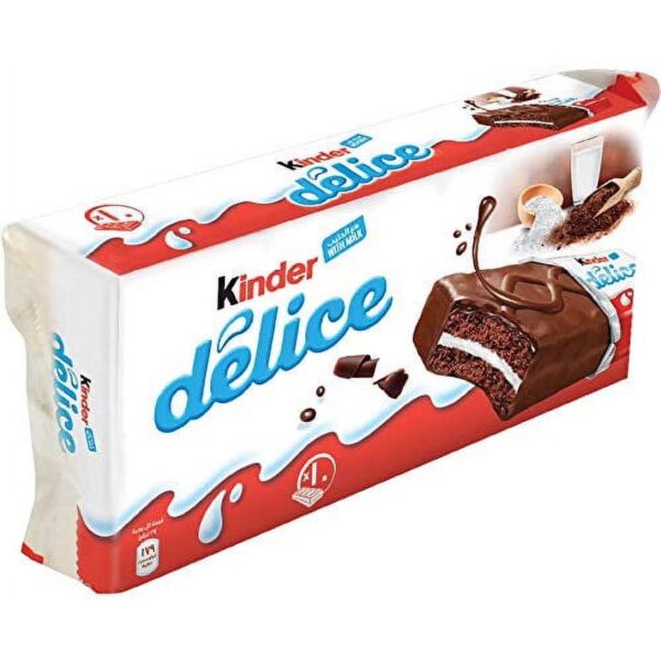 Kinder Délice Milk Chocolate, Cocoa, 10 Pieces Box, 13.7 oz