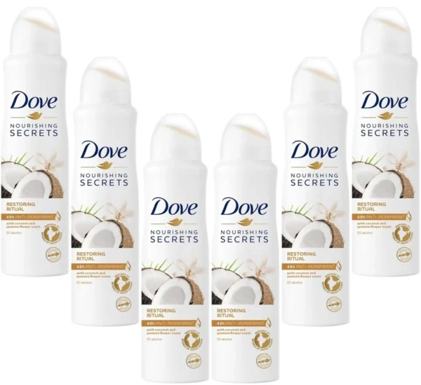 Dove Nourishing Secrets Coconut Jasmine Antiperspirant Deodorant Spray 150 ml.