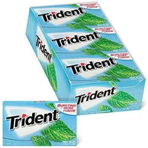 Trident Mint Bliss Sugar Free Gum, 12 Packs