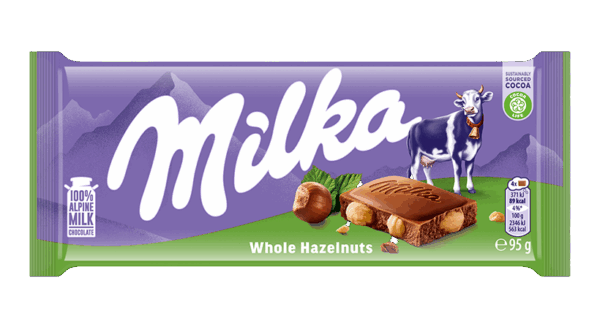Milka Whole Hazelnuts 95gm x 17