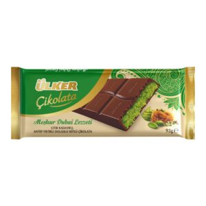 Ulker Dubai Chocolate with Kadayif Kunafa Pistachio 3.2 oz (93 G)