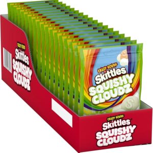Skittles Squishy Cloudz Crazy Sour Sweets Bag 94g x18