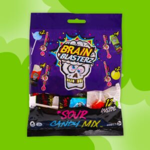Brain Blasterz Mixed Hard Candy Bag 12x100g